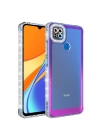 Xiaomi Redmi 9c Kılıf Simli Ve Renk Geçiş Tasarımlı Lens Korumalı Redclick Park Kapak
