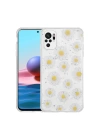 Xiaomi Redmi Note 10 Kılıf Simli Desenli Kamera Korumalı Parlak Redclick Popy Kapak