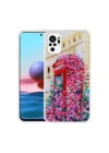 Xiaomi Redmi Note 10 Kılıf Simli Desenli Kamera Korumalı Parlak Redclick Popy Kapak