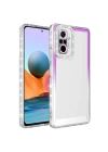Xiaomi Redmi Note 10 Pro Kılıf Simli Ve Renk Geçiş Tasarımlı Lens Korumalı Redclick Park Kapak