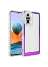 Xiaomi Redmi Note 10 Pro Kılıf Simli Ve Renk Geçiş Tasarımlı Lens Korumalı Redclick Park Kapak