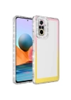 Xiaomi Redmi Note 10 Pro Kılıf Simli Ve Renk Geçiş Tasarımlı Lens Korumalı Redclick Park Kapak