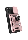 Xiaomi Redmi Note 11 Pro 4G Kılıf Magnetik Standlı Kamera Korumalı Redclick Sürgülü Vega Kapak
