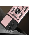 Xiaomi Redmi Note 11 Pro 4G Kılıf Magnetik Standlı Kamera Korumalı Redclick Sürgülü Vega Kapak