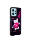 Xiaomi Redmi Note 12 4G Kılıf Parlayan Kabartmalı İkonik Figürlü Redclick Amas Silikon Kapak