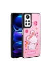 Xiaomi Redmi Note 12 Pro 4G Kılıf Parlayan Kabartmalı İkonik Figürlü Redclick Amas Silikon Kapak