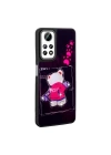 Xiaomi Redmi Note 12 Pro 4G Kılıf Parlayan Kabartmalı İkonik Figürlü Redclick Amas Silikon Kapak
