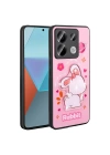 Xiaomi Redmi Note 13 Pro 5G Kılıf Parlayan Kabartmalı İkonik Figürlü Redclick Amas Silikon Kapak