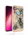 Xiaomi Redmi Note 8 Kılıf Desenli Kamera Korumalı Parlak Redclick Nora Kapak