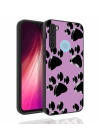 Xiaomi Redmi Note 8 Kılıf Desenli Kamera Korumalı Parlak Redclick Nora Kapak