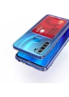 Xiaomi Redmi Note 8 Kılıf Kartlıklı Şeffaf Redclick Setra Clear Silikon Kapak
