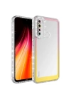 Xiaomi Redmi Note 8 Kılıf Simli Ve Renk Geçiş Tasarımlı Lens Korumalı Redclick Park Kapak