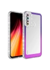 Xiaomi Redmi Note 8 Kılıf Simli Ve Renk Geçiş Tasarımlı Lens Korumalı Redclick Park Kapak