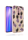 Xiaomi Redmi Note 8 Pro Kılıf Desenli Kamera Korumalı Parlak Redclick Nora Kapak