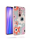 Xiaomi Redmi Note 8 Pro Kılıf Desenli Kamera Korumalı Parlak Redclick Nora Kapak