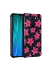 Xiaomi Redmi Note 8 Pro Kılıf Simli Desenli Kamera Korumalı Parlak Redclick Popy Kapak