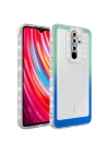 Xiaomi Redmi Note 8 Pro Kılıf Simli Ve Renk Geçiş Tasarımlı Lens Korumalı Redclick Park Kapak
