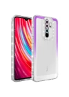 Xiaomi Redmi Note 8 Pro Kılıf Simli Ve Renk Geçiş Tasarımlı Lens Korumalı Redclick Park Kapak