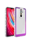 Xiaomi Redmi Note 8 Pro Kılıf Simli Ve Renk Geçiş Tasarımlı Lens Korumalı Redclick Park Kapak