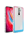 Xiaomi Redmi Note 8 Pro Kılıf Simli Ve Renk Geçiş Tasarımlı Lens Korumalı Redclick Park Kapak