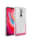 Xiaomi Redmi Note 8 Pro Kılıf Simli Ve Renk Geçiş Tasarımlı Lens Korumalı Redclick Park Kapak