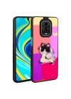 Xiaomi Redmi Note 9 Pro Kılıf Parlayan Kabartmalı İkonik Figürlü Redclick Amas Silikon Kapak