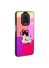 Xiaomi Redmi Note 9 Pro Kılıf Parlayan Kabartmalı İkonik Figürlü Redclick Amas Silikon Kapak
