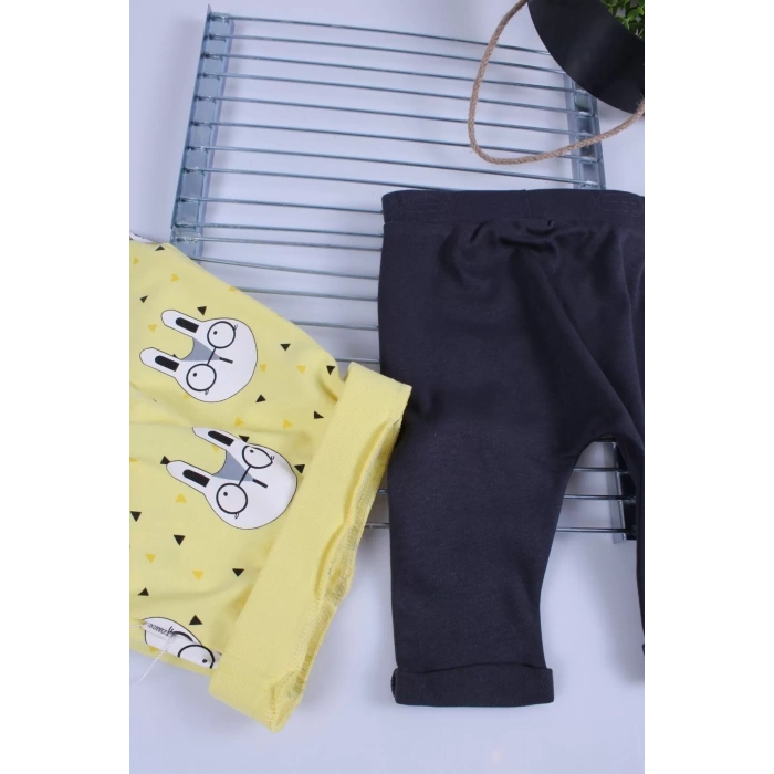 Erkek Bebek Desenli 2li Pantolon 3/12 Ay