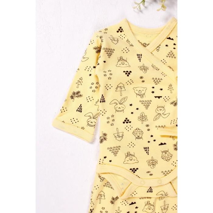 Kruvaze Bağlamalı Orman Desenli 2li Erkek Takım