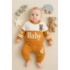 Baby Desenli 2li % 100 Pamuk Erkek Bebek Takımı