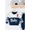 Baby Desenli 2li % 100 Pamuk Erkek Bebek Takımı