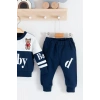 Baby Desenli 2li % 100 Pamuk Erkek Bebek Takımı