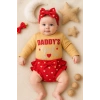 Daddys Girl Bandanalı Kız Bebek Takımı