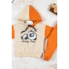 Panda Desenli Kapişonlu Erkek Bebek Takımı