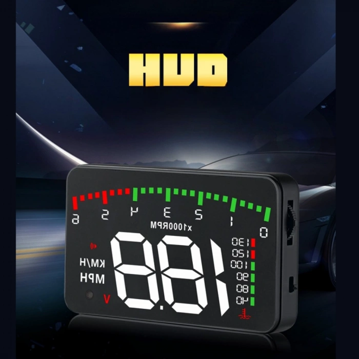 3.5 İnç HUD Head Up Display OBD2 Dijital Araç Hız Göstergesi Ön Cam Projektörü
