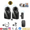 2’li Kablosuz Yaka Mikrofonu Type-C & Lightning Uyumlu, DSP Gürültü Azaltma, Android iPhone Canlı Yayın Video Ses Kayıt Mikrofonu