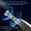2’li Kablosuz Yaka Mikrofonu Type-C & Lightning Uyumlu, DSP Gürültü Azaltma, Android iPhone Canlı Yayın Video Ses Kayıt Mikrofonu