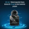 2’li Kablosuz Yaka Mikrofonu Type-C & Lightning Uyumlu, DSP Gürültü Azaltma, Android iPhone Canlı Yayın Video Ses Kayıt Mikrofonu