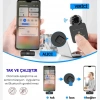2’li Kablosuz Yaka Mikrofonu Type-C & Lightning Uyumlu, DSP Gürültü Azaltma, Android iPhone Canlı Yayın Video Ses Kayıt Mikrofonu