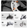 Trend Store Alarmlı Disk Fren Kilidi Motosiklet Scooter Bisiklet ATV İçin Sesli Güvenlik Alarmı