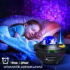 Galaxy Projektör Bluetooth Hoparlör Kuzey Işıkları Gece Lambası Kumandalı LED Projeksiyon Lambası