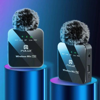 2’li Kablosuz Yaka Mikrofonu Type-C & Lightning Uyumlu, DSP Gürültü Azaltma, Android iPhone Canlı Yayın Video Ses Kayıt Mikrofonu