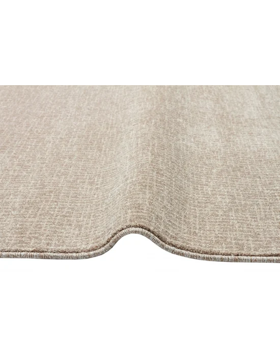 LOTTO HALI 0052 Hav Toz Vermez Modern Sade Desenli Makine Halısı