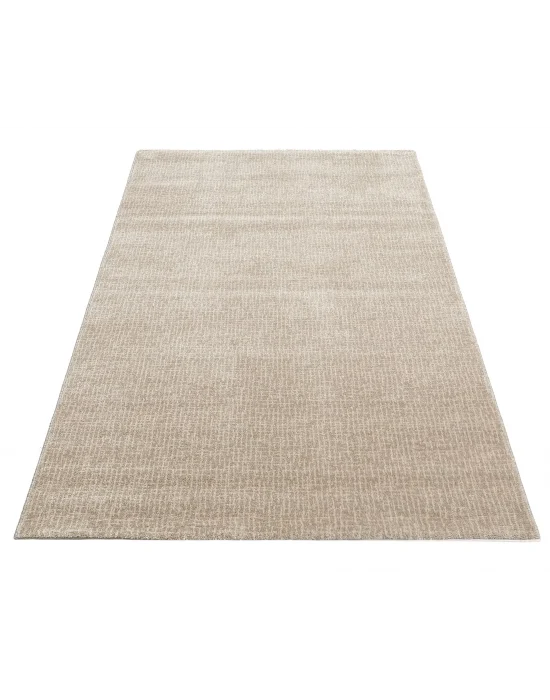 LOTTO HALI 0052 Hav Toz Vermez Modern Sade Desenli Makine Halısı