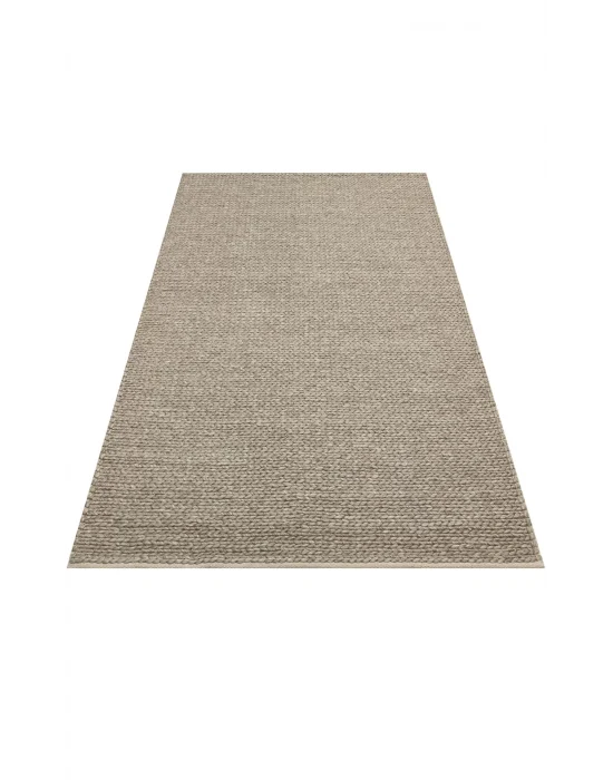 Jade Basketweave Brown Naturel Kazak Örgü Desenli El Dokuma Örgü Halı