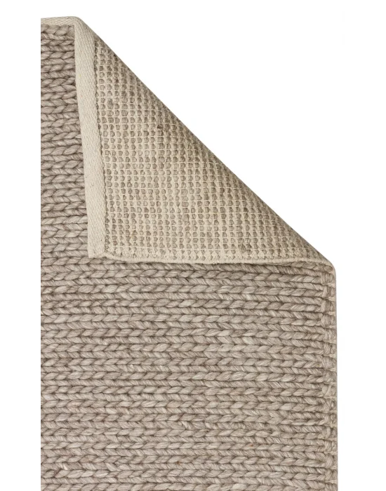 Jade Basketweave Brown Naturel Kazak Örgü Desenli El Dokuma Örgü Halı