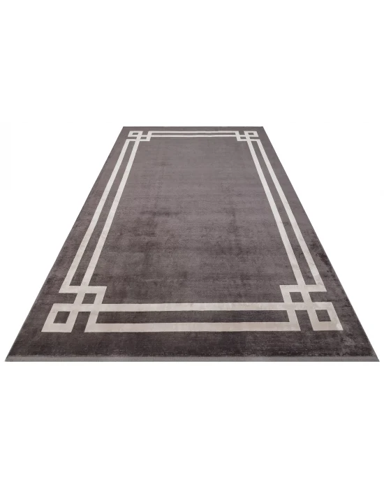 LUGANO HALI 0009 Art Deco Modern Bordürlü Yüksek Kalite Sık Dokuma Salon Halısı