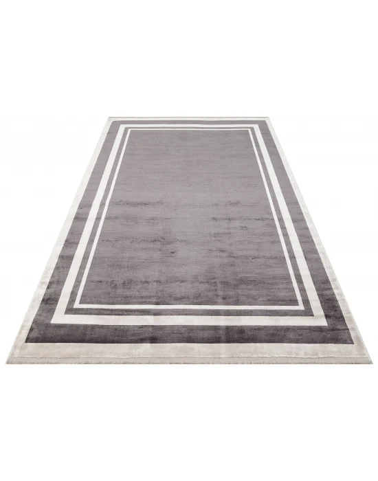 LUGANO HALI 0045 Art Deco Modern Bordürlü Yüksek Kalite Sık Dokuma Salon Halısı