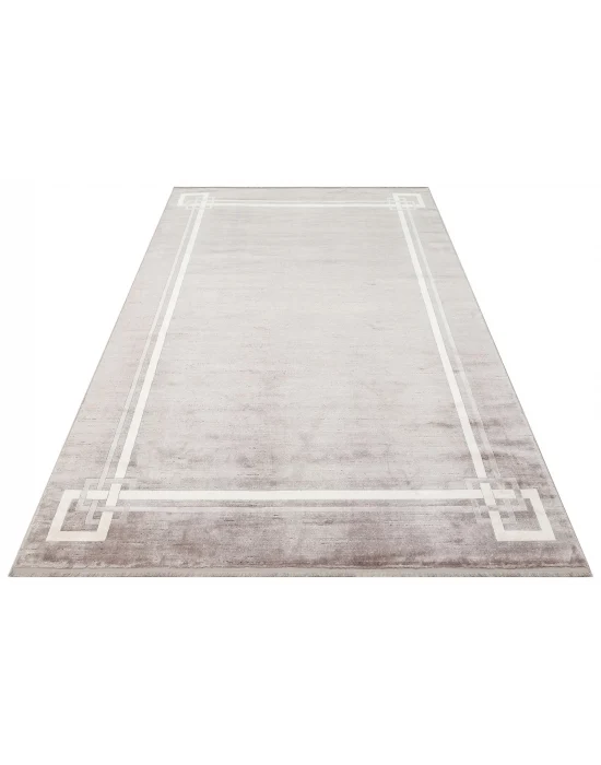 LUGANO HALI 0152 Art Deco Modern Bordürlü Yüksek Kalite Sık Dokuma Salon Halısı