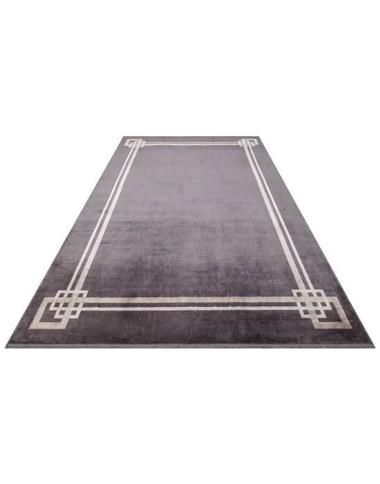 LUGANO HALI 0159 Art Deco Modern Bordürlü Yüksek Kalite Sık Dokuma Salon Halısı